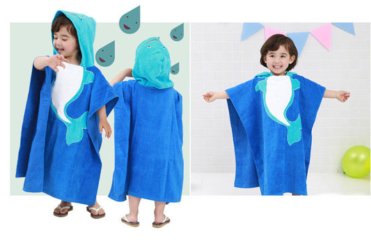 Children's Cartoon Cotton Bathrobe Frog