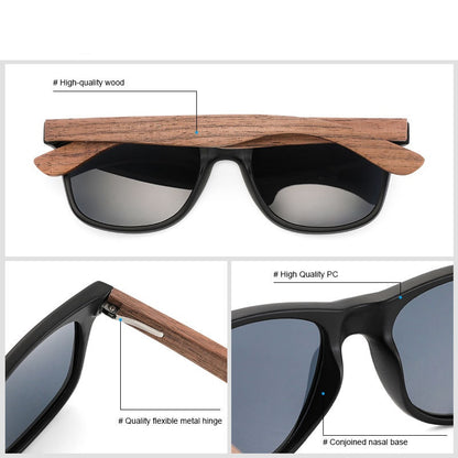 Polarized Sun Glasses Bamboo And Wood M Nail Sunglasses