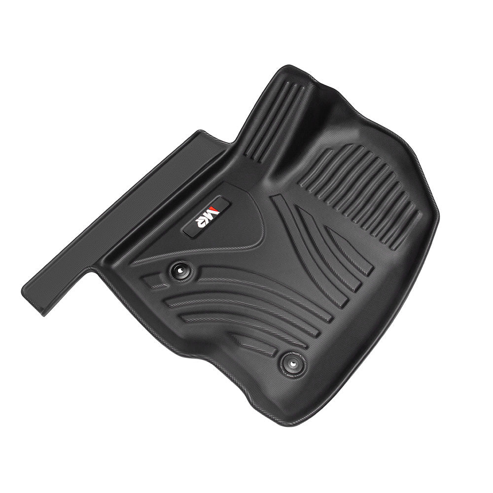 MKR Floor Mats For Chevy Silverado GMC Sierra 1500 2019-2025, 2020-2025 SLV SRA 2500 3500 HD Crew Cab With Rear Under-Seat Storage