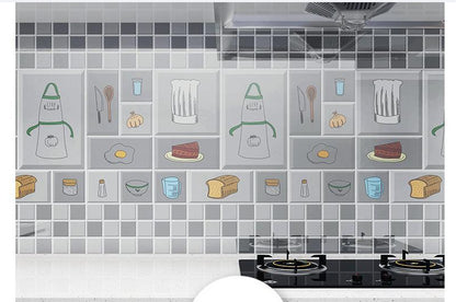 Self-adhesive Thickening Kitchen Waterproof And Oil-proof Stickers