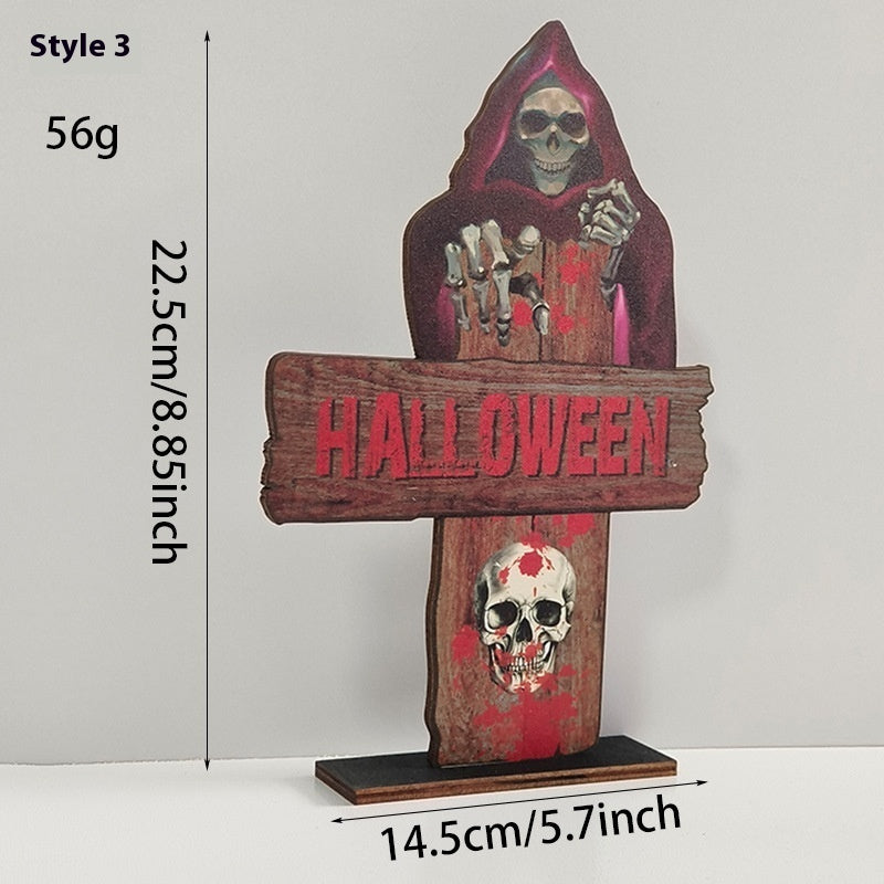 Wooden Retro Creative Decoration Halloween Decoration