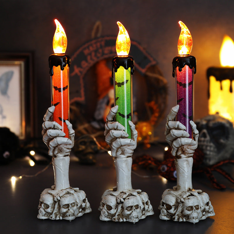 Halloween Decoration Props Skull Manual Light Creative Ornaments