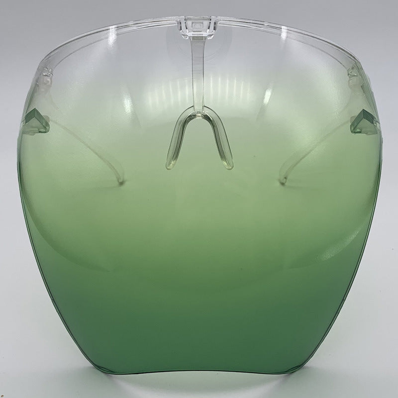 Face Screen Anti-droplet Anti-fog Windproof Eye Protection Dustproof Lampblack Mask Transparent Full Face Head Cover