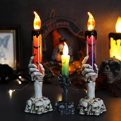 Halloween Decoration Props Skull Manual Light Creative Ornaments