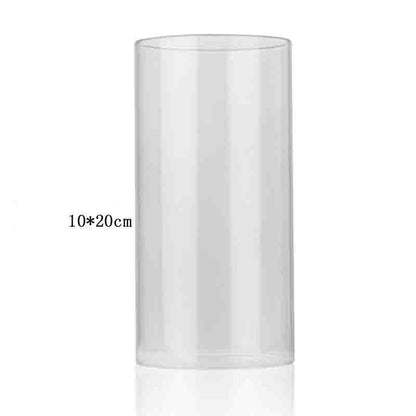 Transparent Bottomless Glass Candle Holder