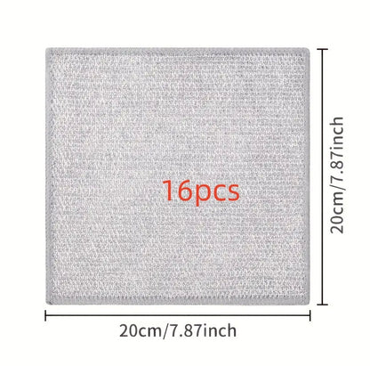 Double-sided Kitchen Oilproof Double-layer Cleaning Scouring Pad