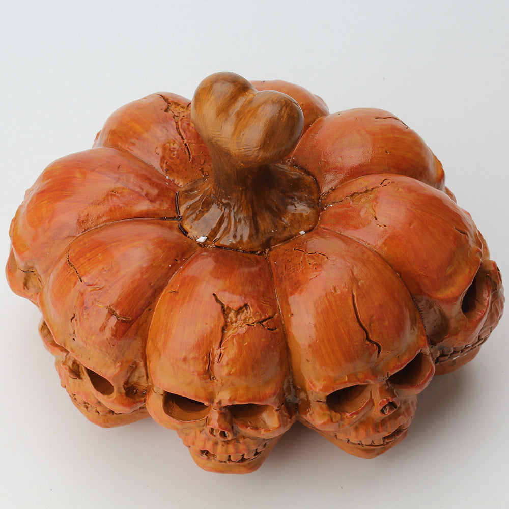 Desktop Skull Decoration Halloween Party Portable Horror Pumpkin Lantern Decoration