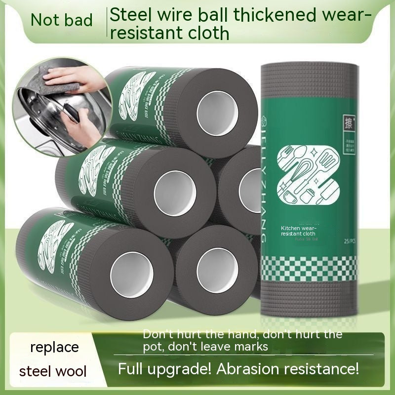 Thickened Kitchen Wear-resistant Rag Rag Lint-free Brush Pot Dishwashing Repeated Use