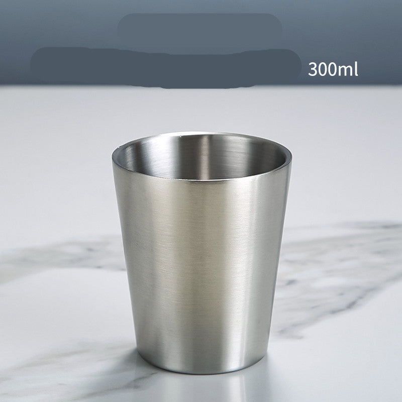 Stainless Steel Double Beer Mug Korean Style