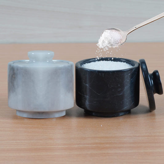 Marble Seasoning Jar Suit Salt Kitchen Decoration