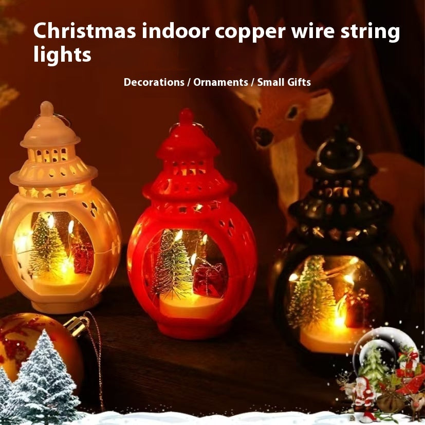 Christmas Decoration Portable Retro Style Lamp Atmosphere Decoration