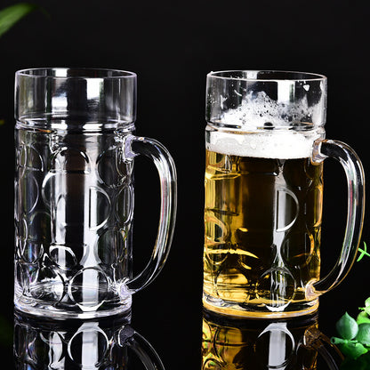 Plastic Beer Pineapple Mug With Handle