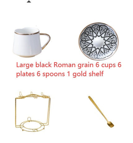 Turkish Ceramic Coffee Cup And Saucer Set