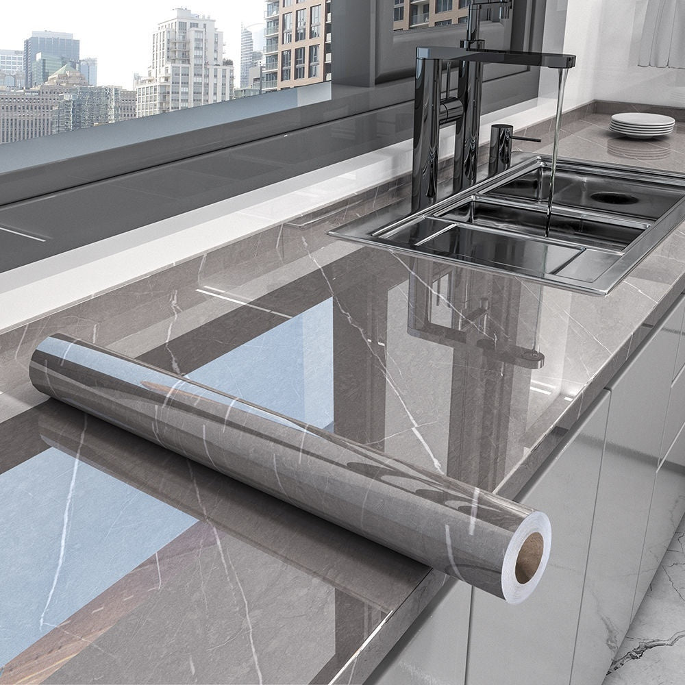 Kitchen Renovation Self-adhesive Cabinets Range Hood Thick Wallpaper