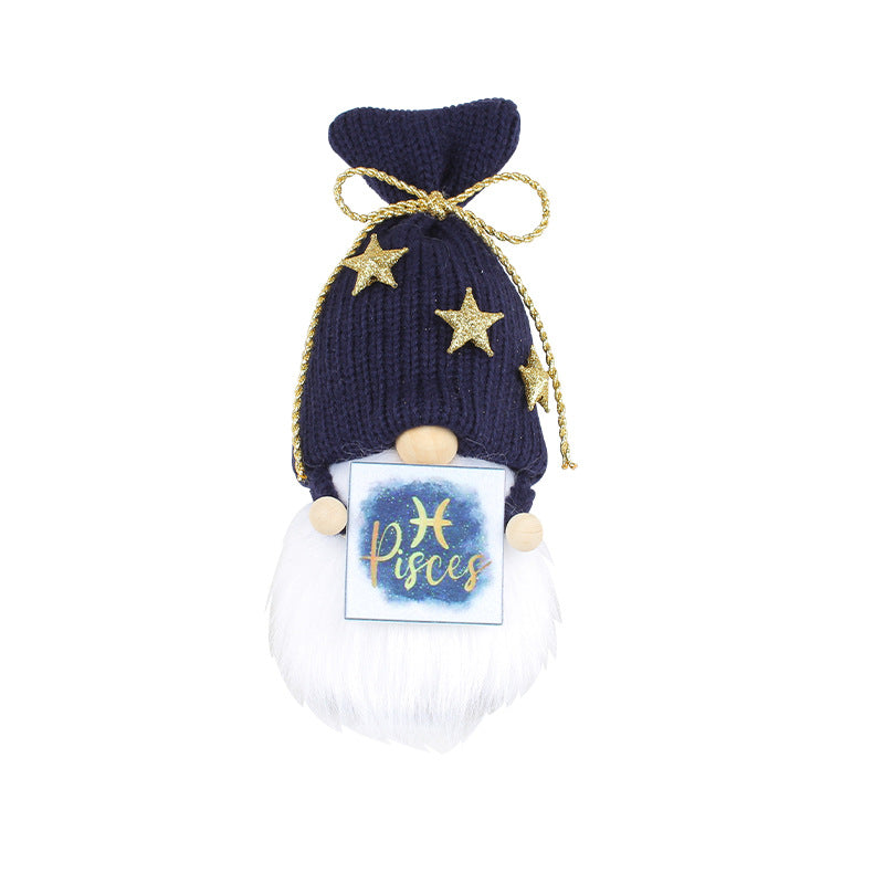 DIY Twelve Constellation Doll Ornaments Knitted Doll