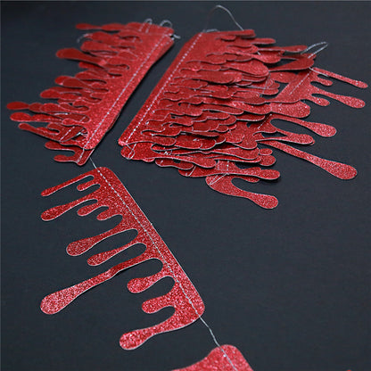 Halloween Decoration Blood Drop Flag