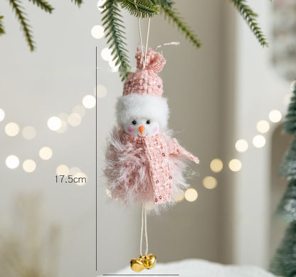 Christmas Decorations Plush Snowman Doll Doll Pendant Home Decoration
