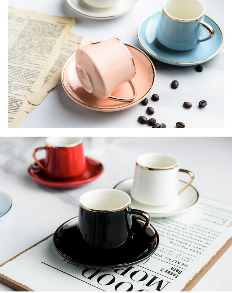 Creative Turkish Ceramic Coffee Mug Macaron Color