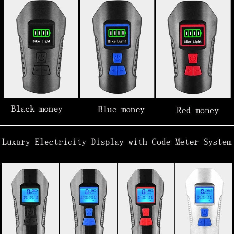 Bicycle Light Accessories USB Charging With Speaker Code Meter
