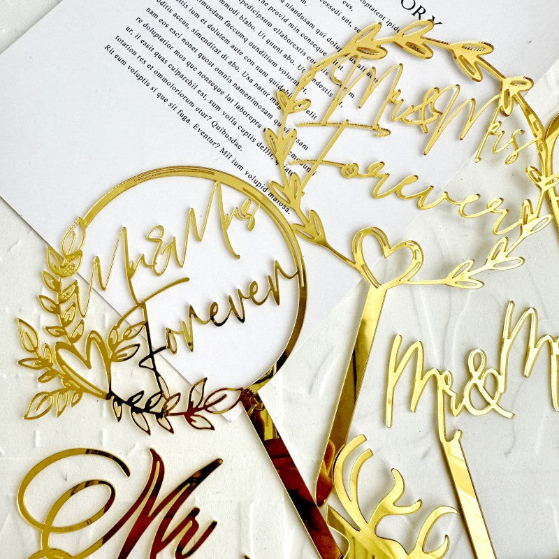 Love Wedding Proposal Acrylic Cake Insertion