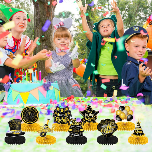 2024 New Year Honeycomb Decoration Happy New Year