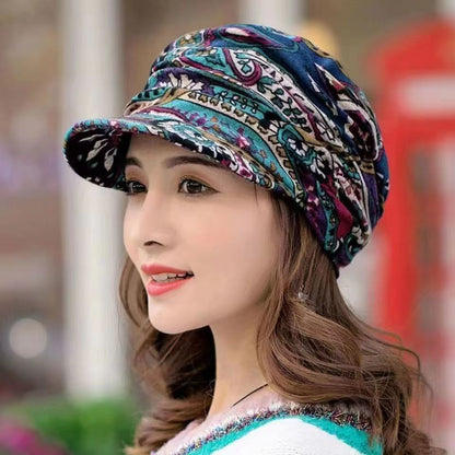 Female Korean Version Of A Hundred Soft Brim Hat Ethnic Wind