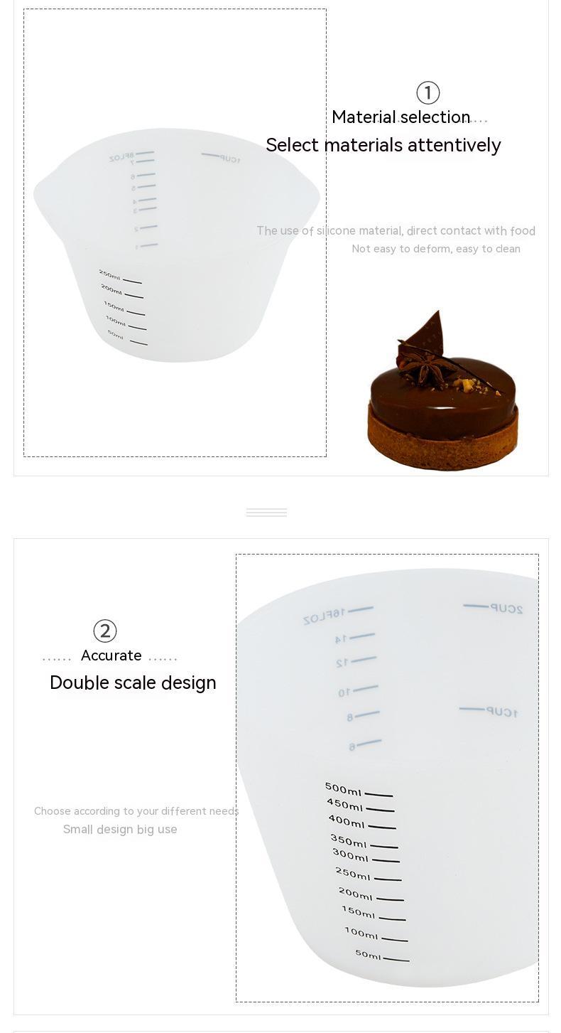 Multi-specification Silica Gel Measuring Cup 6-piece Set