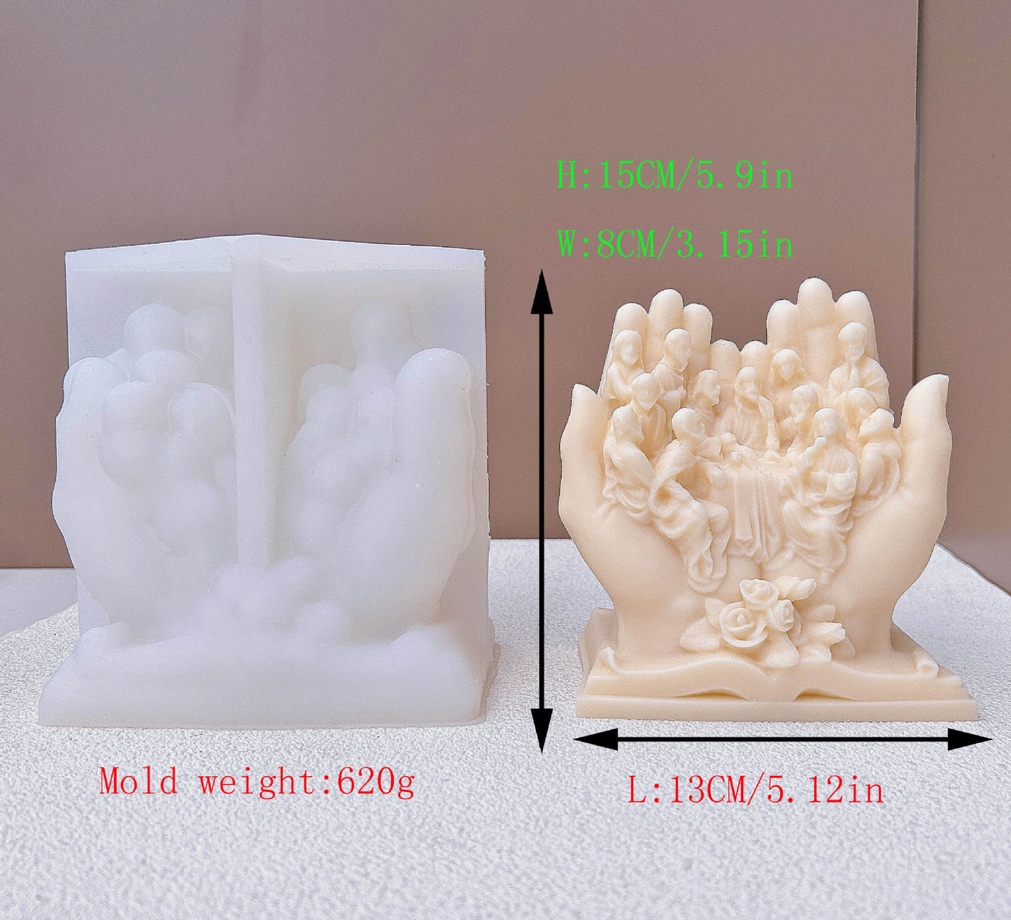 Household Cement Candle Silicone Mold