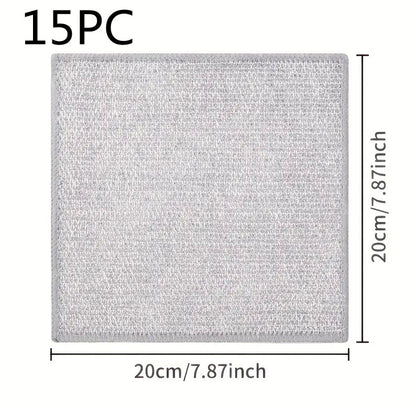 Double-sided Kitchen Oilproof Double-layer Cleaning Scouring Pad