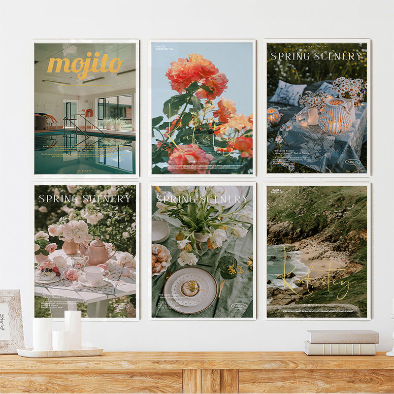 Nordic Landscape Painting Bedroom Bedside Decoration