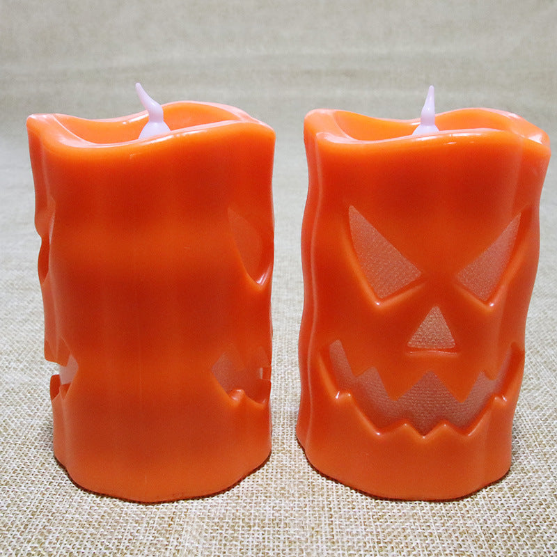 Halloween Flameless Candle Light LED Colorful Candlestick Table Decoration