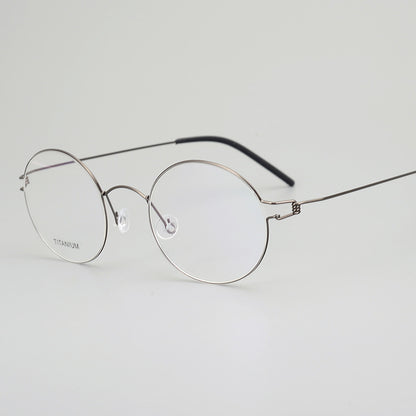 Screwless Vintage Pure Titanium Glasses Frame