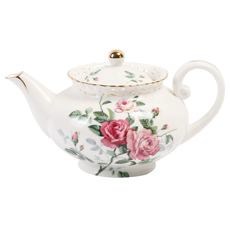 European Style Floral Coffee Cup Set Cup And Saucer Ceramic