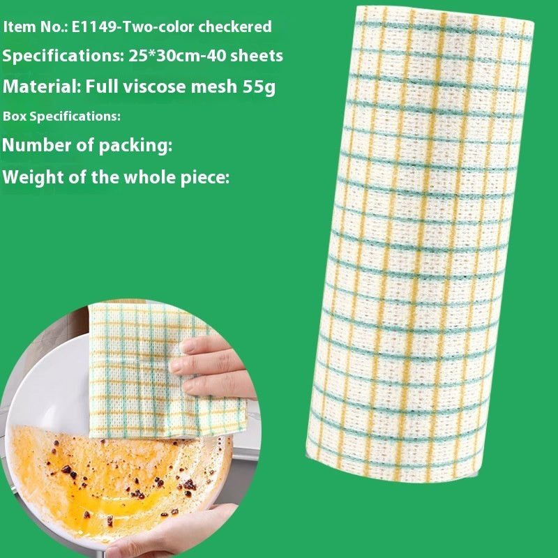 Kitchen Wet And Dry Non-woven Fabric Kitchen Dedicated Disposable Dishcloth