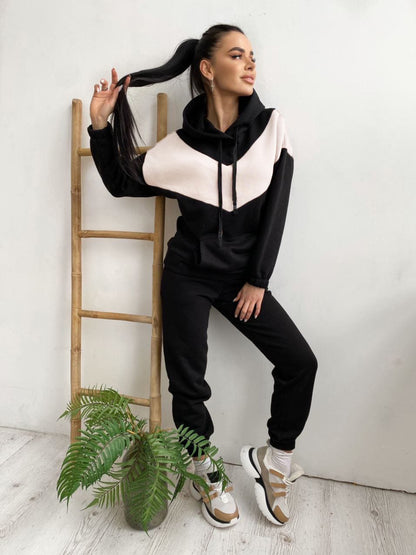 Ladies' Sports And Leisure Sweater Suit 2-piece Set