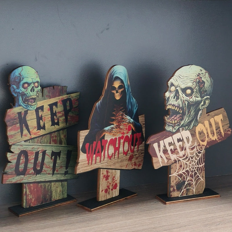 Wooden Retro Creative Decoration Halloween Decoration