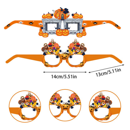 Halloween Paper Glasses Scene Decoration Funny