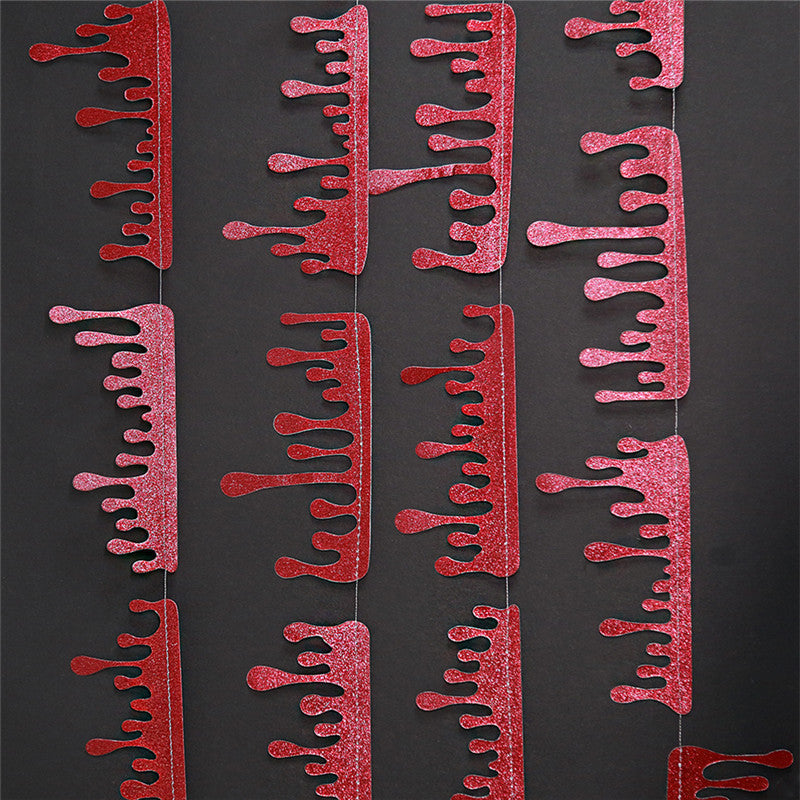 Halloween Decoration Blood Drop Flag