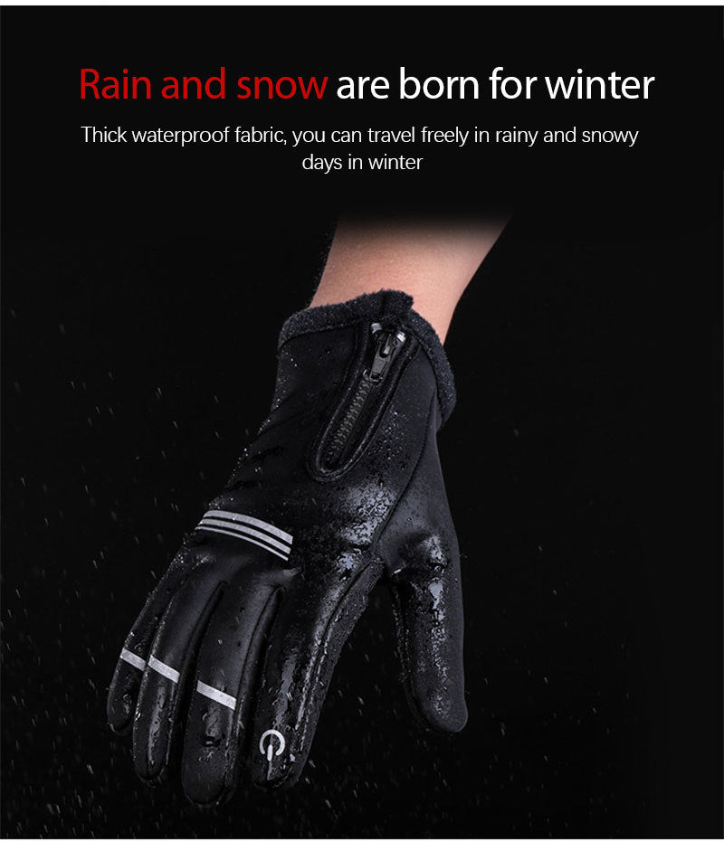 Winter Warm Riding Gloves Plus Fleece Touch Screen Gloves