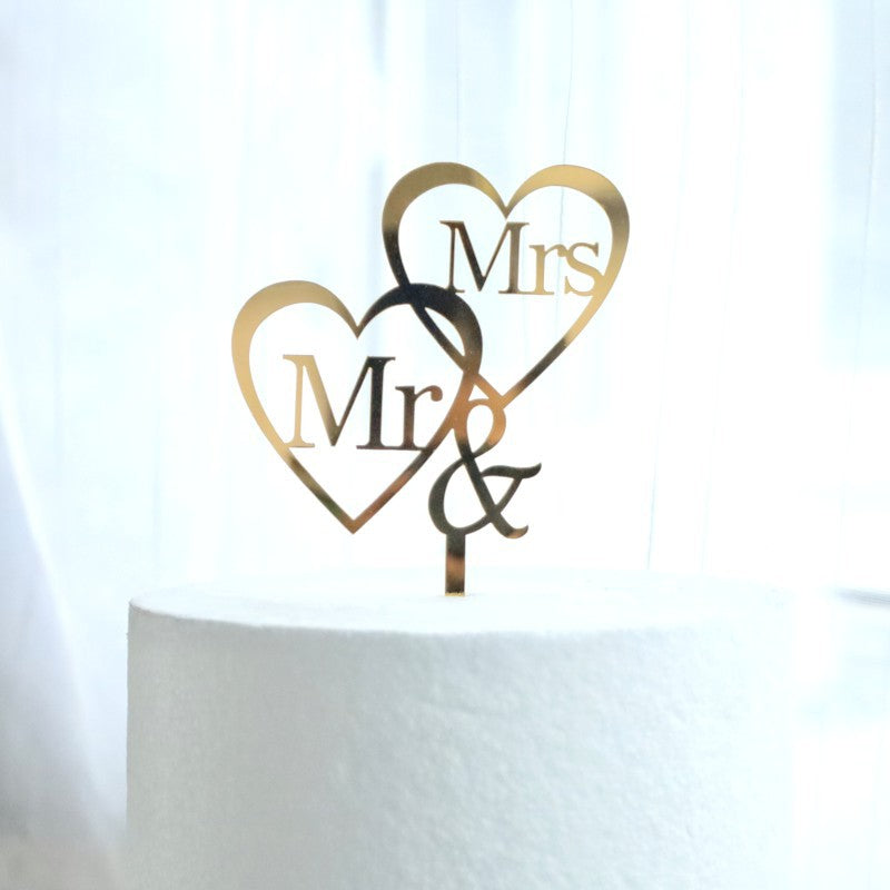 Love Wedding Proposal Acrylic Cake Insertion