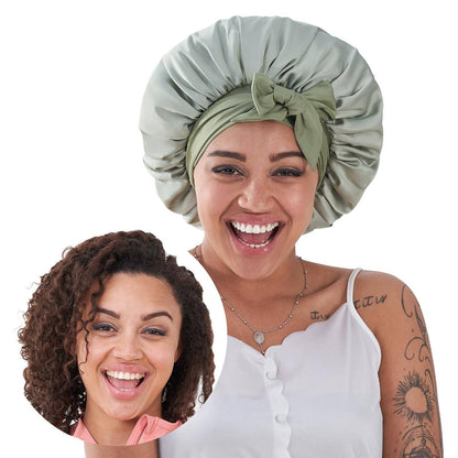 Silk Bonnet, Satin Hair Bonnet For Sleeping For Wavy Curly Natural Hair