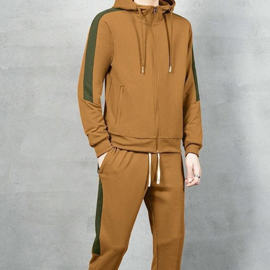 Morning Run Workout Autumn Men Leisure Set Hooded