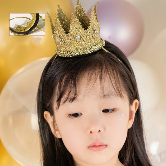 New Children's Crown Hairband Baby Hairband One Year Old