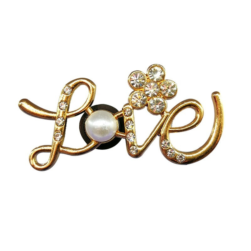 Metal Hole Shoes Accessories Buckle High Sense
