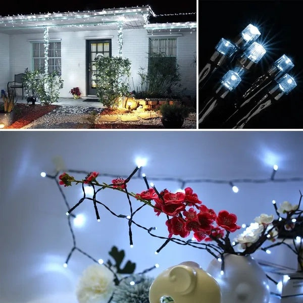 Solar String Lights LED Solar Power Fairy String Light 12M 8 Lighting