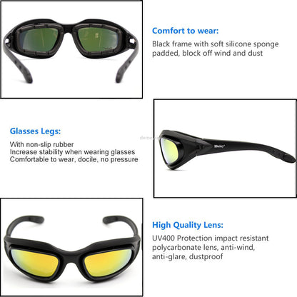 Motorcycle Goggles Fishing Sunglasses Shooting Sunglasses