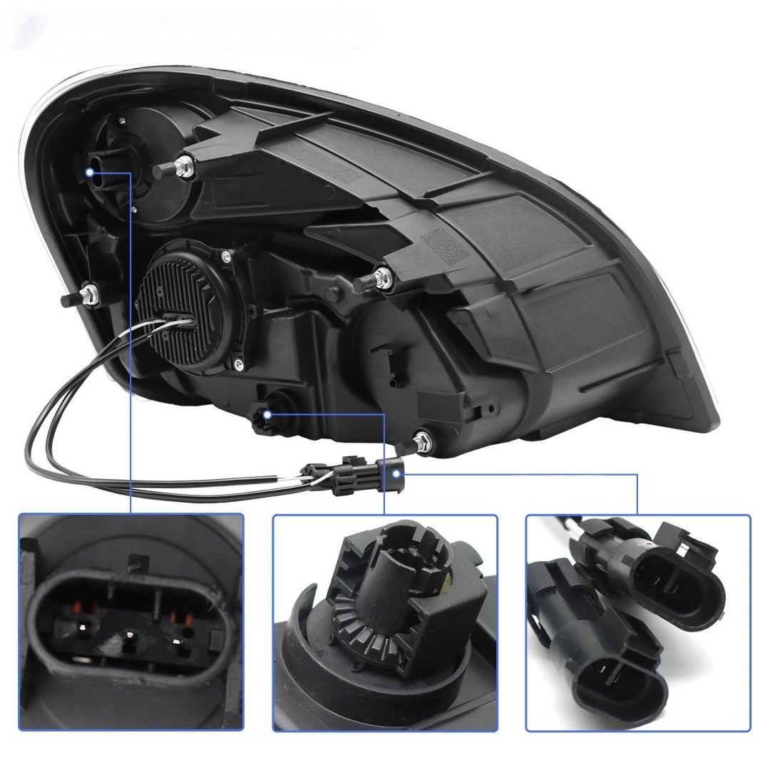 2008-2017 Freightliner Cascadia Headlamp LED, Set-2 Pieces Left-right