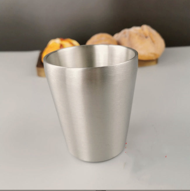 Stainless Steel Double Beer Mug Korean Style