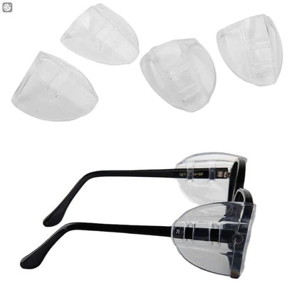 2 Pairs Side  For Eye Glasses Slip On Safety Glasses Shield Universal US