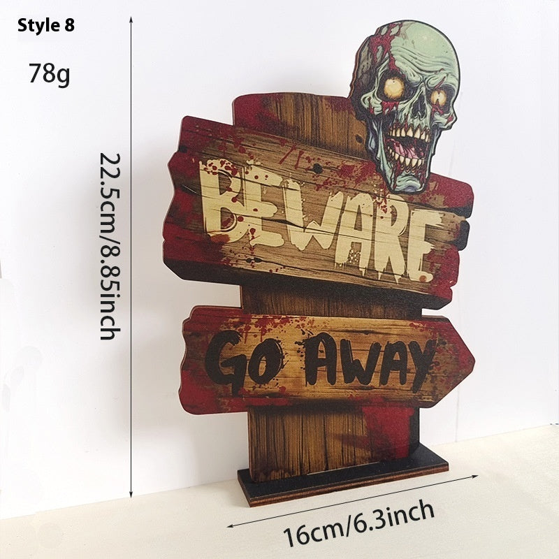 Wooden Retro Creative Decoration Halloween Decoration